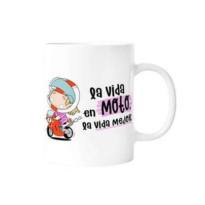 TAZA - LA VIDA EN MOTO, LA VIDA MEJOR (MUJER) de MALASAÑA