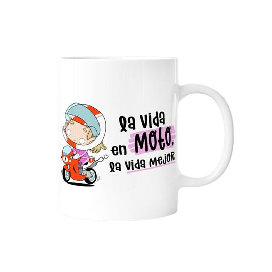 TAZA - LA VIDA EN MOTO, LA VIDA MEJOR (MUJER) de MALASAÑA