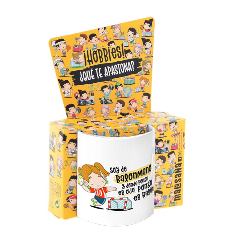 TAZA - SOY DE BALONMANO Y DONDE PONGO EL OJO PONGO EL BALÓN (MUJER) de MALASAÑA