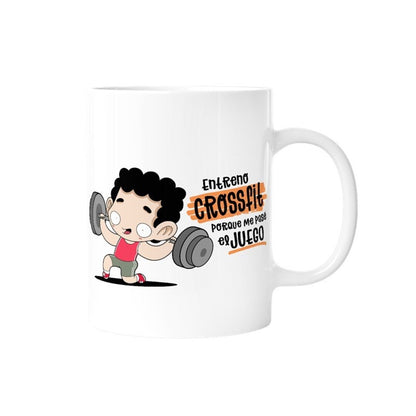 TAZA - ENTRENO CROSSFIT PORQUE ME PASÉ EL JUEGO (HOMBRE) de MALASAÑA