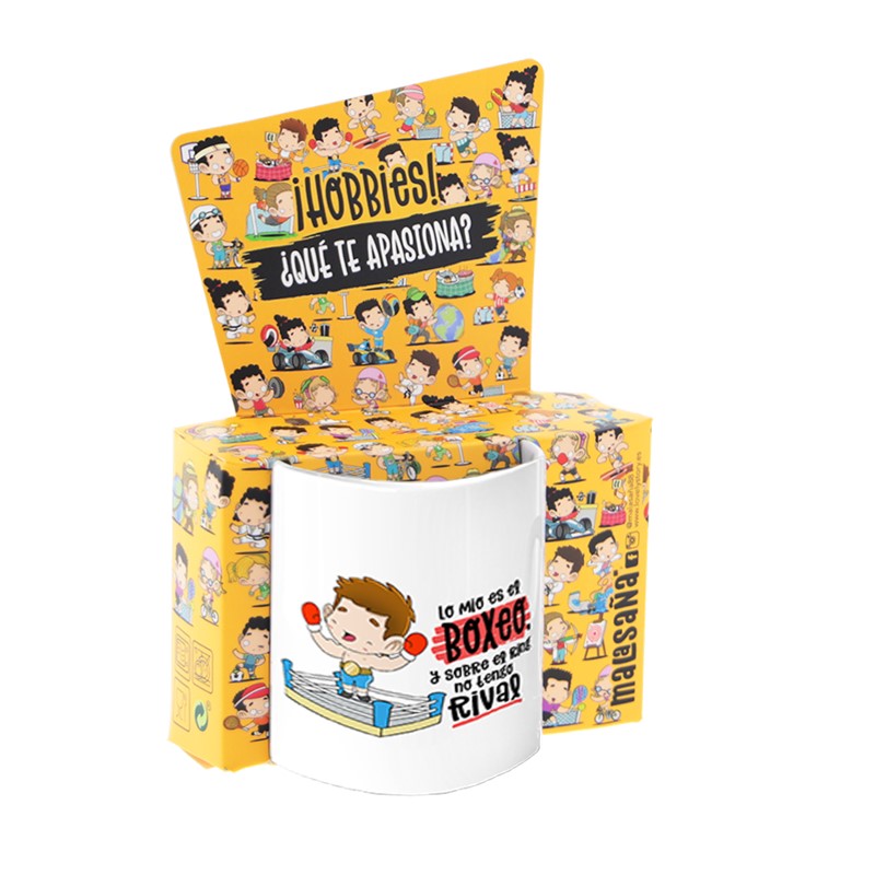 TAZA - LO MÍO ES EL BOXEO Y SOBRE EL RING NO ENCUENTRO RIVAL (HOMBRE) de MALASAÑA