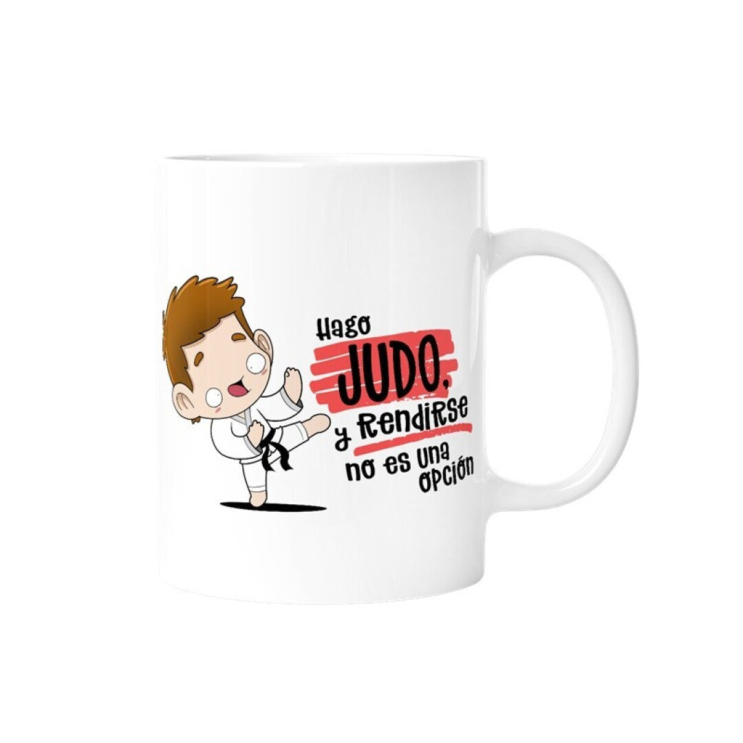 TAZA - HAGO JUDO Y RENDIRSE NO ES UNA OPCIÓN (HOMBRE) de MALASAÑA