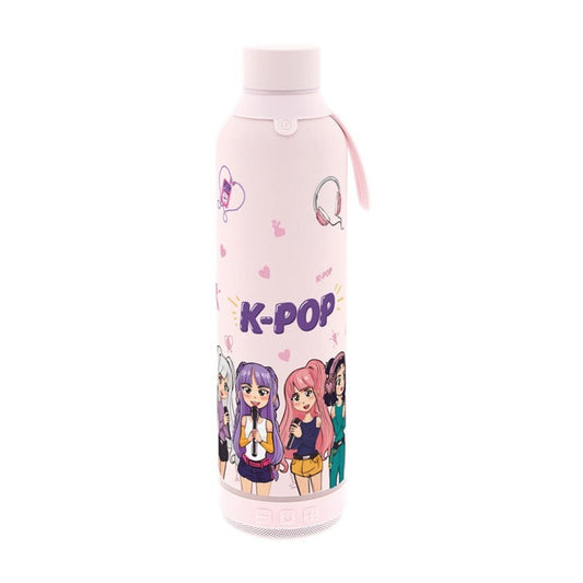 BOTELLA 600ML CON ALTAVOZ - PINK