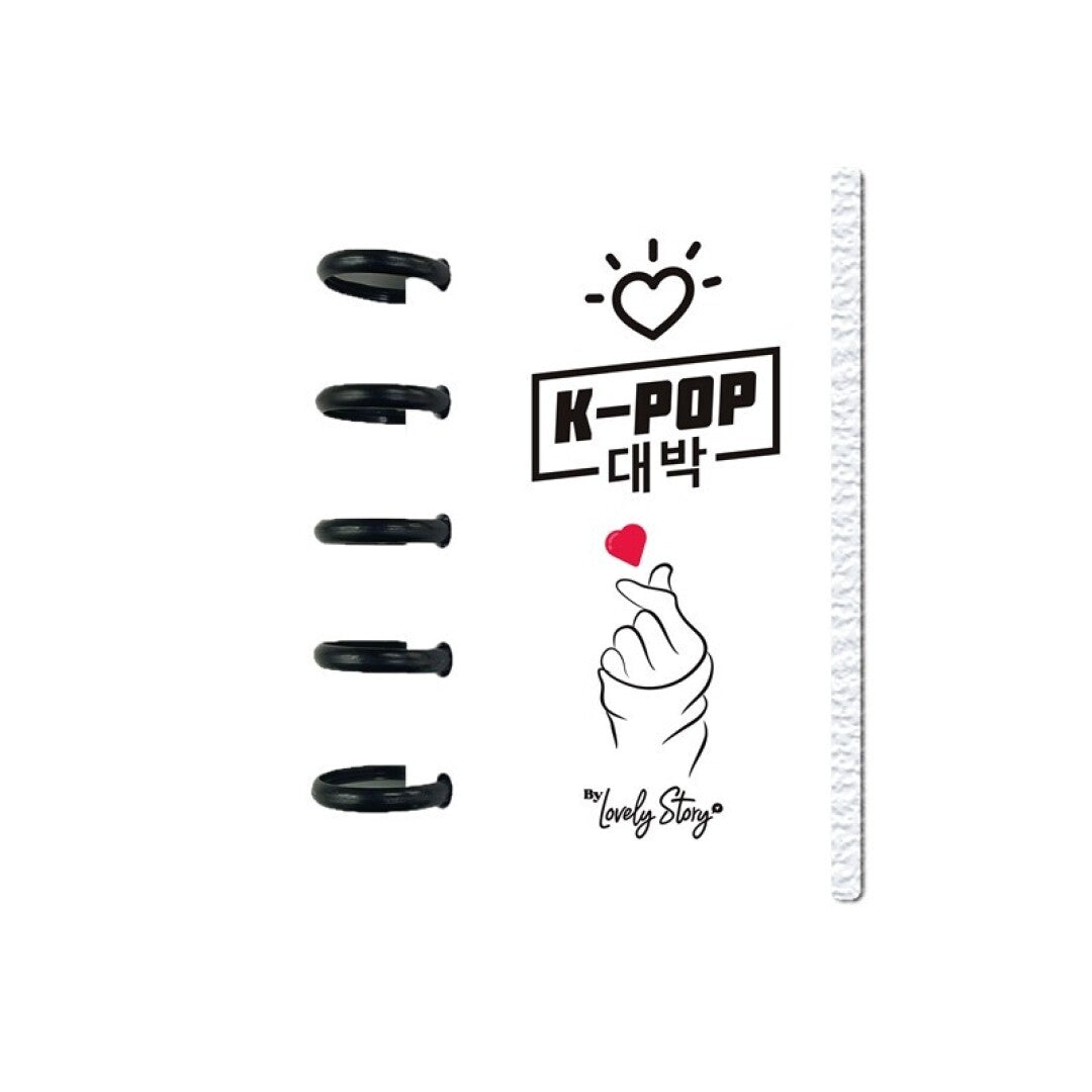 SMART BOOK A6 CON SISTEMA DE DISCOS - 100 HOJAS CUADRICULA 100GR - ICE K-POP WAVE