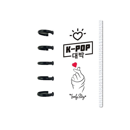 SMART BOOK A6 CON SISTEMA DE DISCOS - 100 HOJAS CUADRICULA 100GR - ICE K-POP WAVE