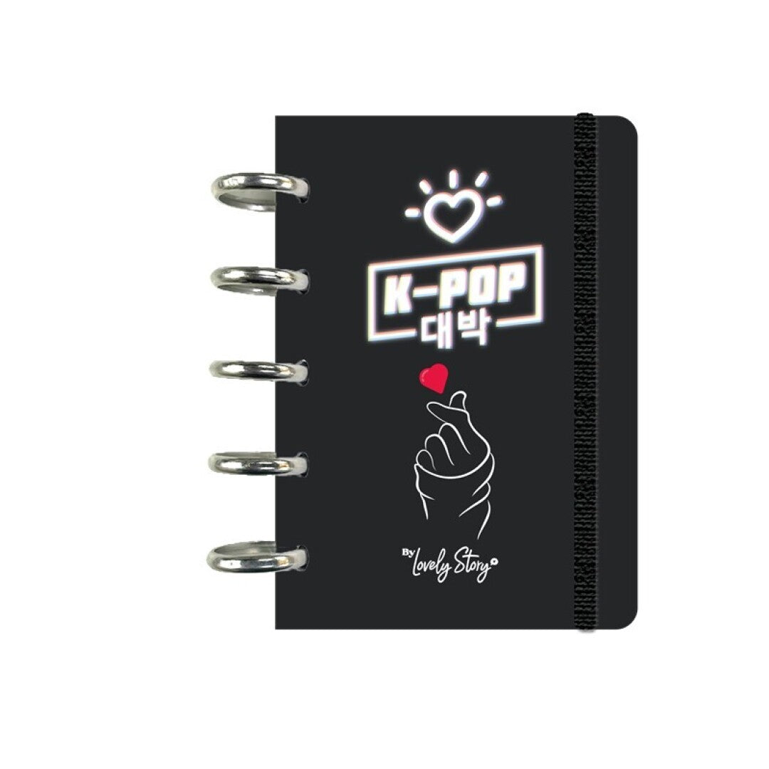 SMART BOOK A6 CON SISTEMA DE DISCOS - 100 HOJAS CUADRICULA 100GR - ICE K-POP WAVE (Copia)