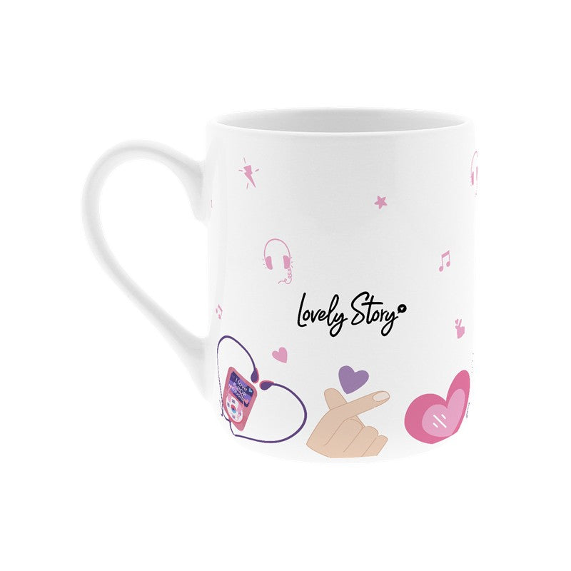 TAZA CERÁMICA 330ML - K-POP VIBES