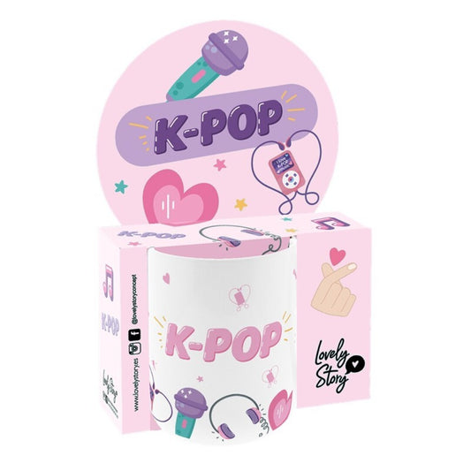 TAZA CERÁMICA 330ML - K-POP VIBES