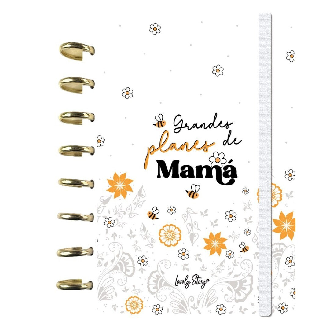 SMART BOOK A5 CON SISTEMA DE DISCOS - 100 HOJAS CUADRICULA 100GR - ICE - GRANDES PLANES DE MAMÁ