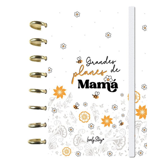 SMART BOOK A5 CON SISTEMA DE DISCOS - 100 HOJAS CUADRICULA 100GR - ICE - GRANDES PLANES DE MAMÁ