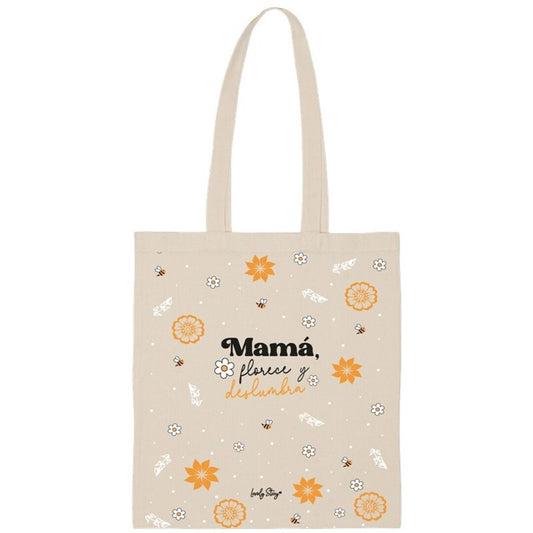BOLSA DE TELA / TOTE BAGS - MAMÁ, FLORECE Y DESLUMBRA