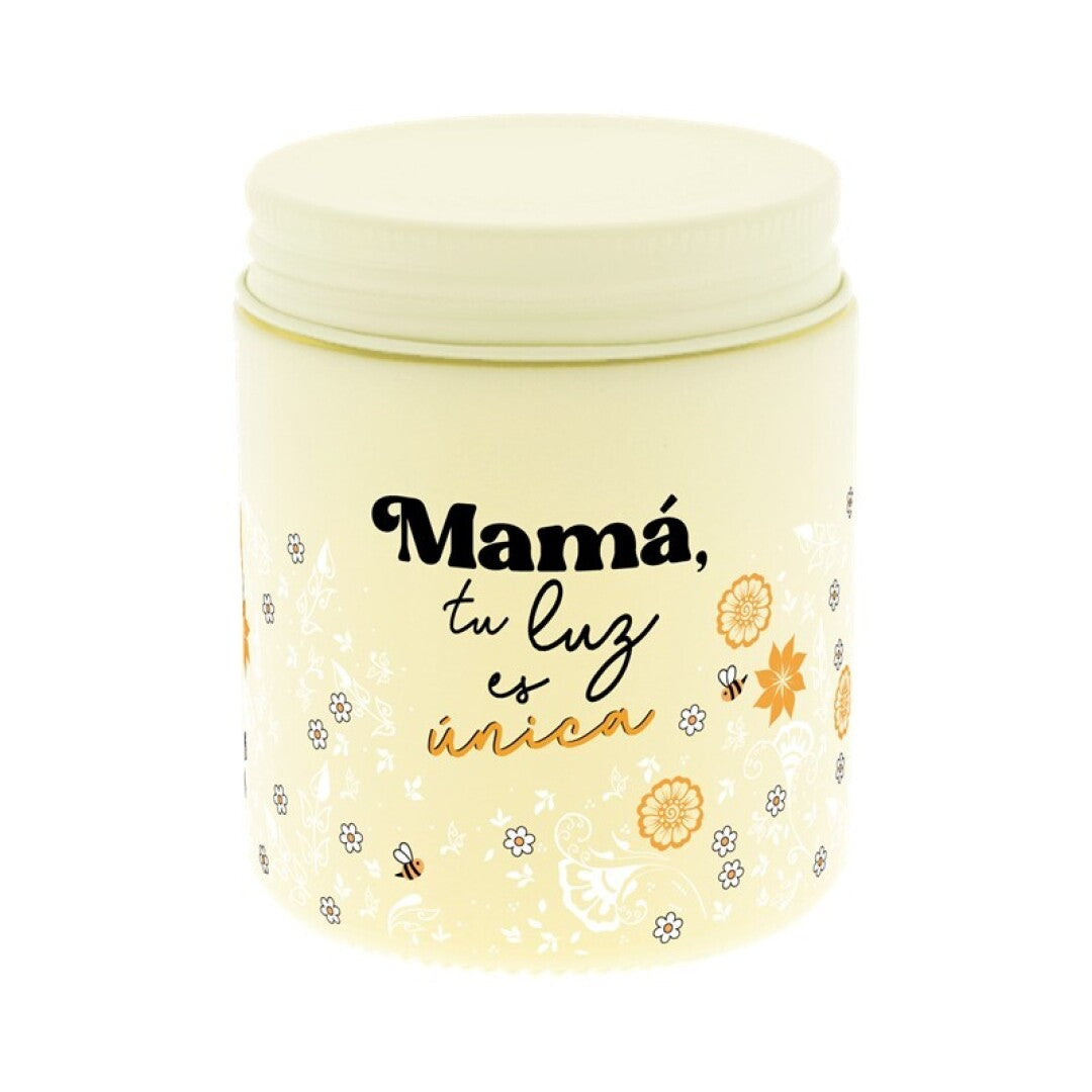 VELA AROMÁTICA - YELLOW - MAMÁ, TU LUZ ES ÚNICA