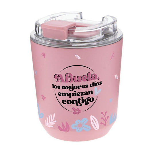 VASOS TÉRMICOS 280ML - MAKE-UP - ABUELA, LOS MEJORES DÍAS EMPIEZAN CONTIGO
