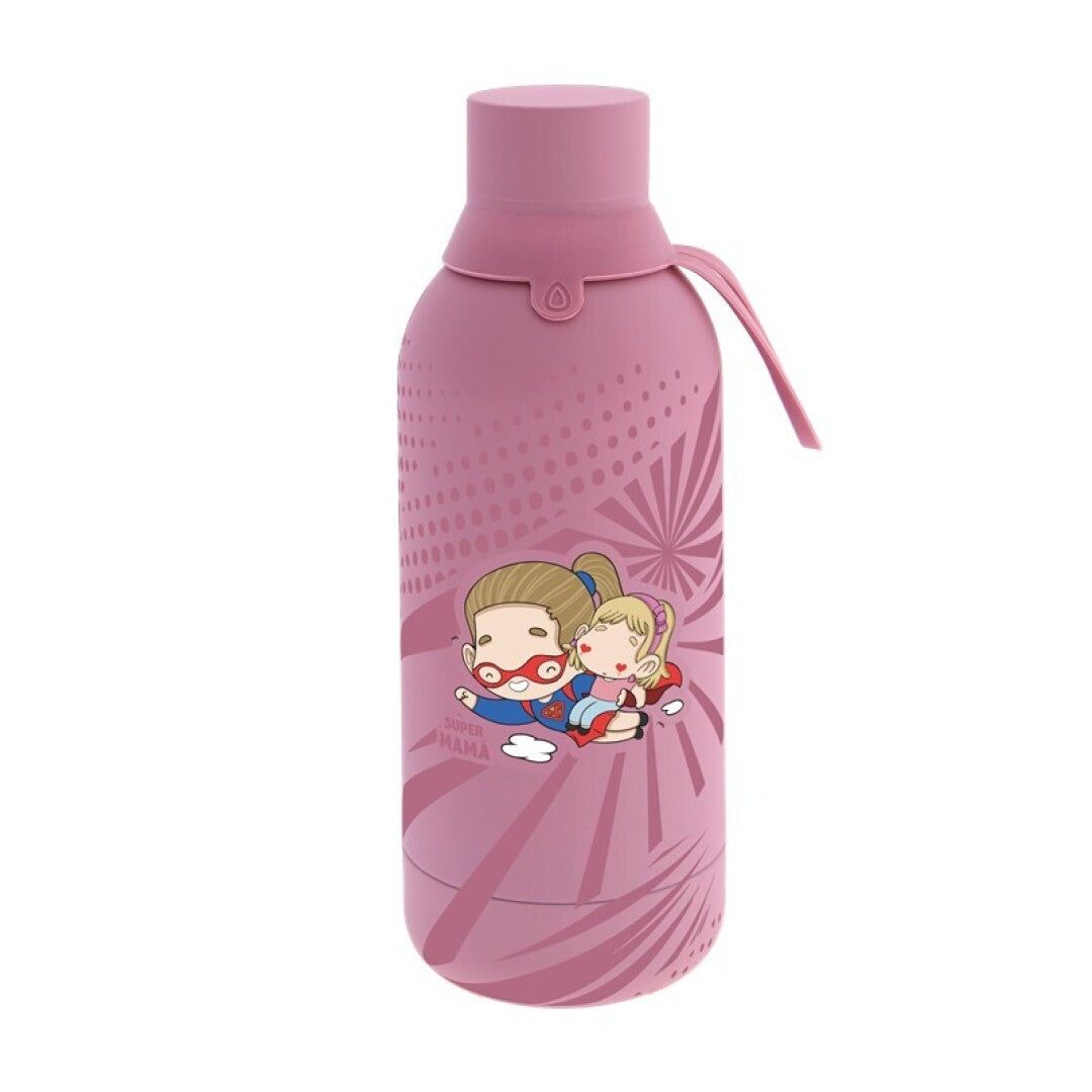 BOTELLA TÉRMICA 500ML - MAKE-UP - SÚPER MAMÁ