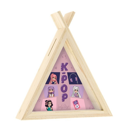 HUCHA TIPI MADERA - PINK K-POP