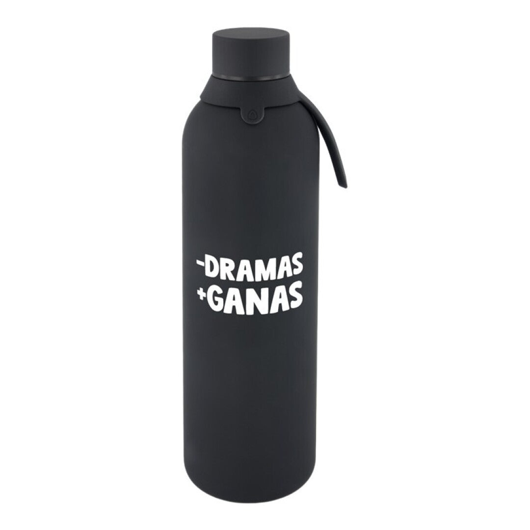 BOTELLA TÉRMICA 750ML - MENOS DRAMAS, MÁS GANAS