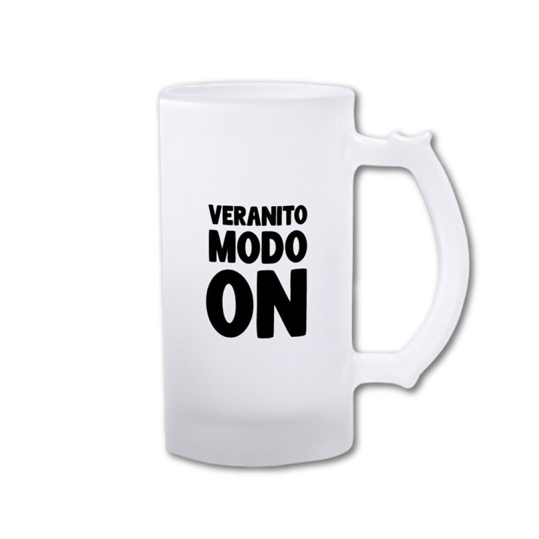 JARRA DE CERVEZA - VERANITO MODO ON
