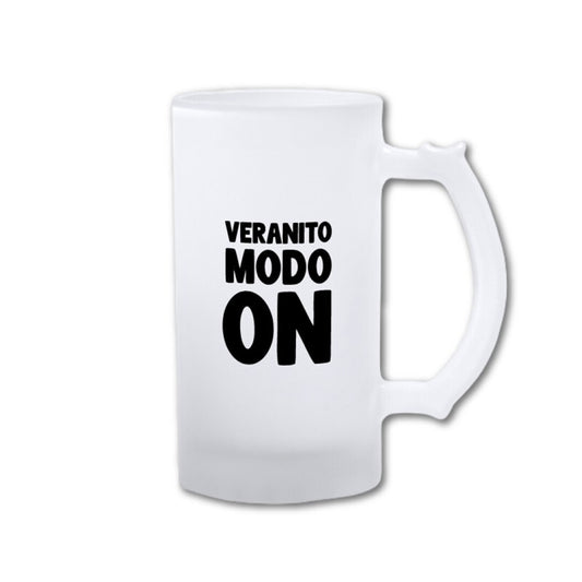 JARRA DE CERVEZA - VERANITO MODO ON