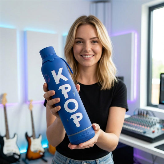 BOTELLA 600ML CON ALTAVOZ - MAZARINE - K-POP