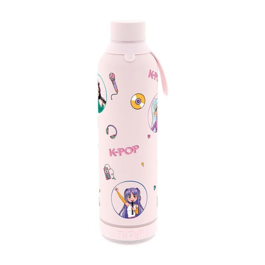 BOTELLA 600ML CON ALTAVOZ  - PINK - K-POP
