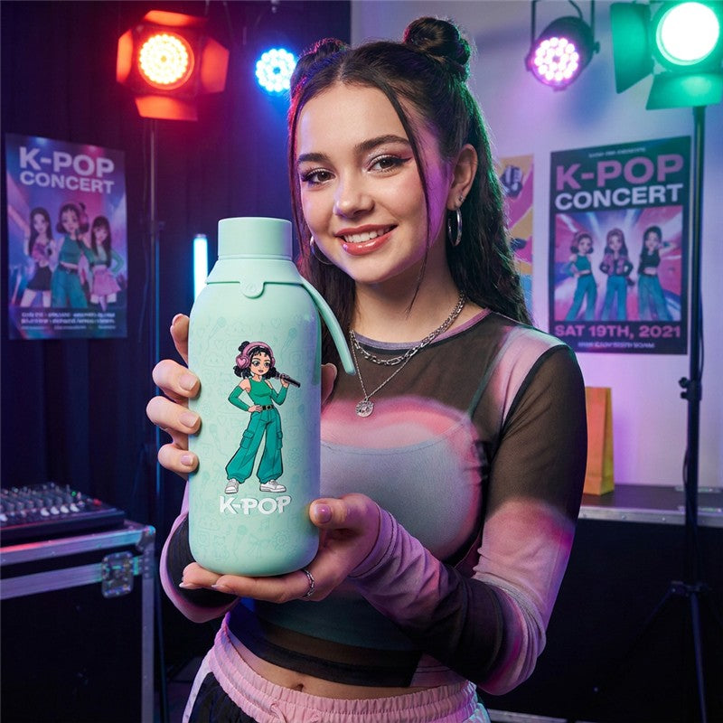 BOTELLA TÉRMICA 500ML - MINT - K-POP