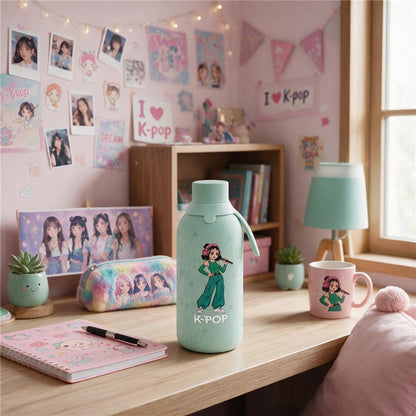 BOTELLA TÉRMICA 500ML - MINT - K-POP