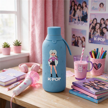 BOTELLA TÉRMICA 500ML - PETROL BLUE - K-POP
