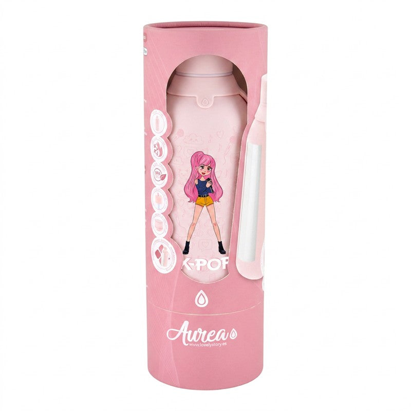 BOTELLA TÉRMICA 500ML - PINK - K-POP