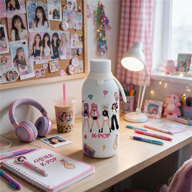 BOTELLA TÉRMICA 500ML - ICE - K-POP