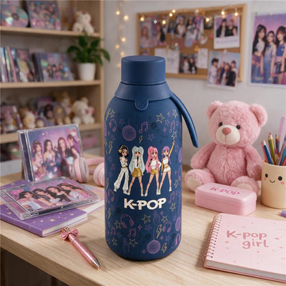 BOTELLA TÉRMICA 500ML - DARK BLUE - K-POP