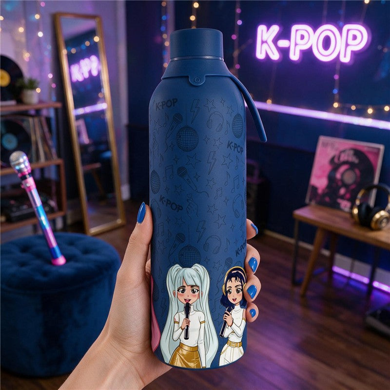 BOTELLA TÉRMICA 750ML - DARK BLUE - K-POP