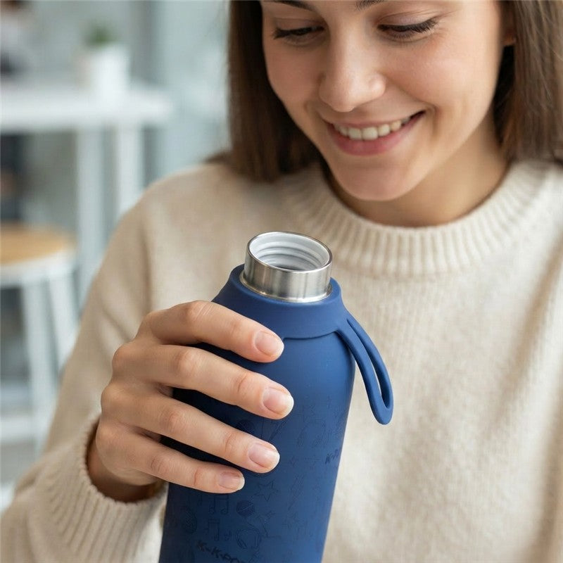 BOTELLA TÉRMICA 750ML - DARK BLUE - K-POP