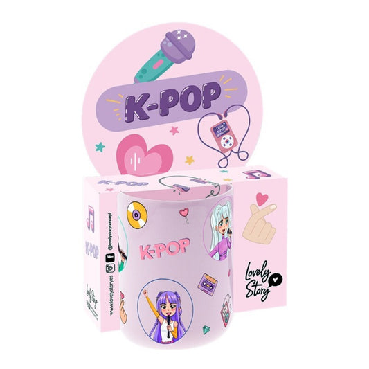 TAZA 330 ML- LILAC - K-POP