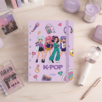 CUADERNO A4 - LILAC - K-POP