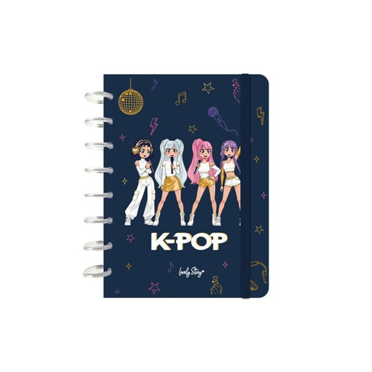 CUADERNO A5 - DARK BLUE- K-POP
