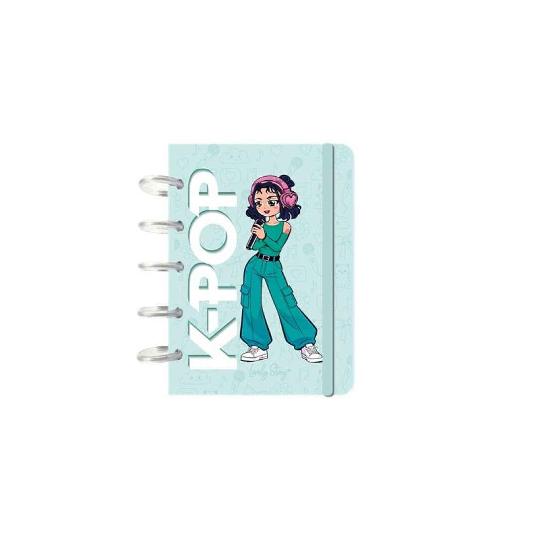 CUADERNO A6 - MINT- K-POP