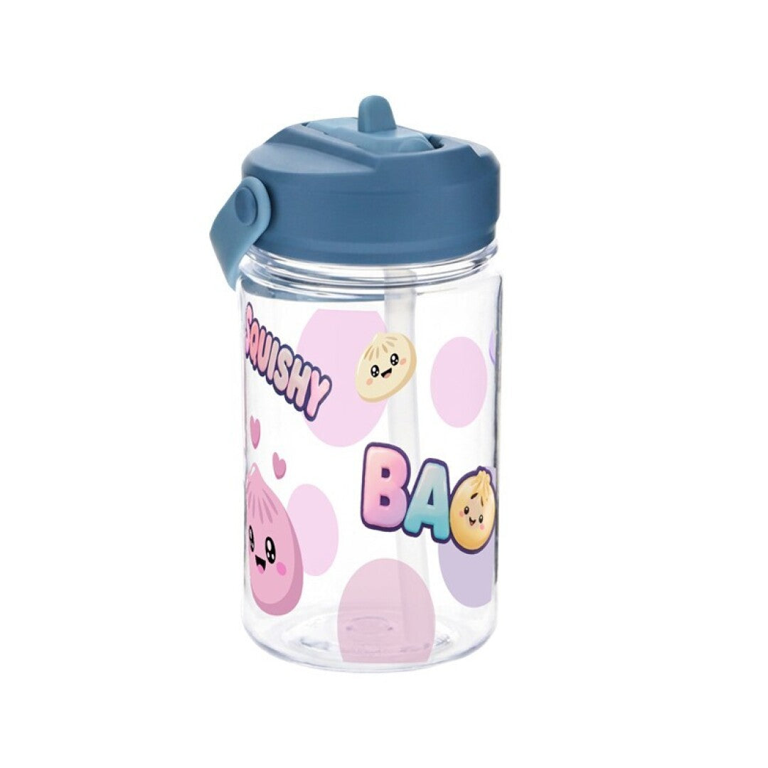 BOTELLA  350ML CON TAPÓN INFANTIL CON PAJITA  PETROL BLUE - BAO