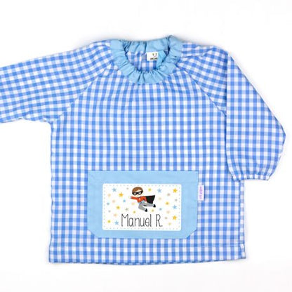 Babi Bolsillo Superhéroe Azul personalizado