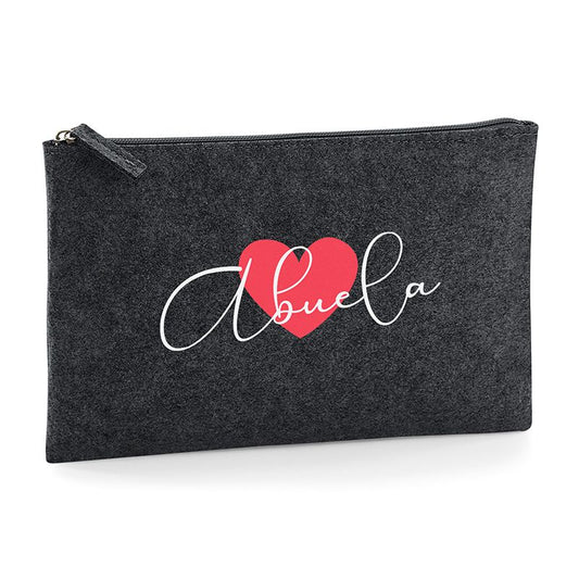 Bolso de Mano Shopper fieltro Corazón + Nombre