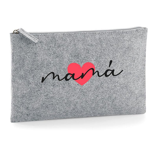 Bolso de Mano Shopper fieltro Corazón + Nombre