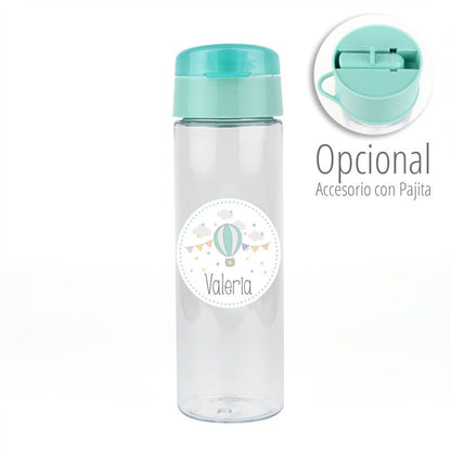 Botella Globo Menta 600ml personalizada