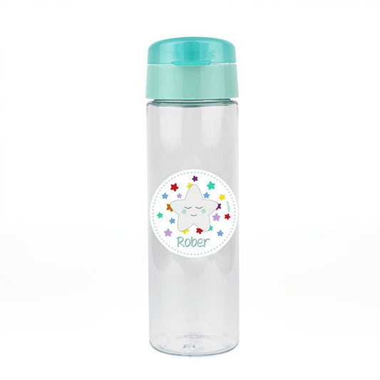 Botella Estrella Sonrisa Menta 600ml personalizada