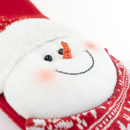 Calcetín Punto Navidad Muñeco Nieve personalizado