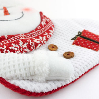 Calcetín Punto Navidad Muñeco Nieve personalizado