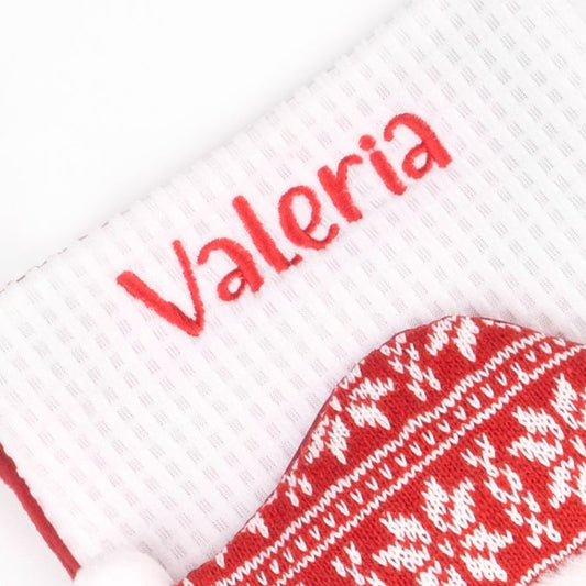 Calcetín Punto Navidad Papá Noel personalizado