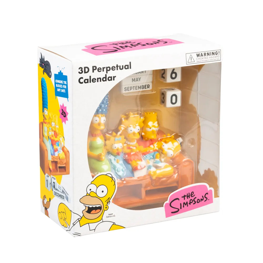 CALENDARIO PERPETUO 3D THE SIMPSONS FAMILIA