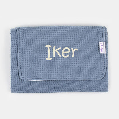 Cambiador Gofre Azul Personalizado
