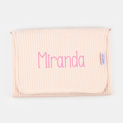 Cambiador Gofre Rosa Soft Personalizado