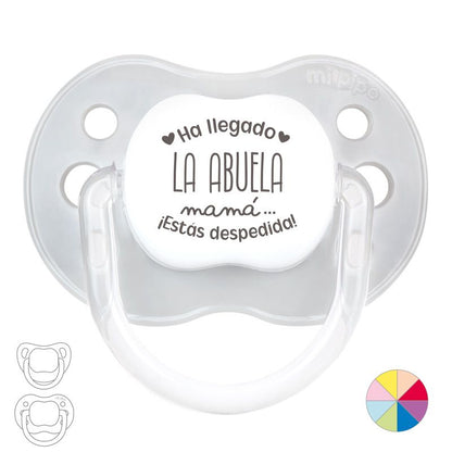 Chupete Divertido Ha llegado la Abuela, Mamá ¡estás despedida! Castellano (MODELO BABY)