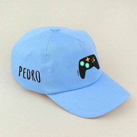 Gorra Junior Consola Azul personalizada
